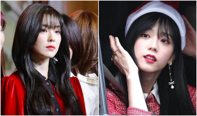 Female K-Pop Idols' Battle of the Bangs: Irene vs. JiSoo