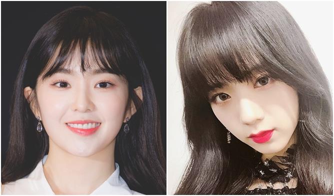 Female K-Pop Idols' Battle of the Bangs: Irene vs. JiSoo