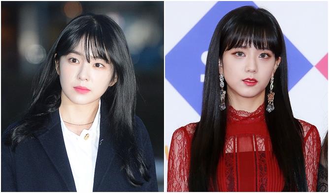 Female K-Pop Idols' Battle of the Bangs: Irene vs. JiSoo