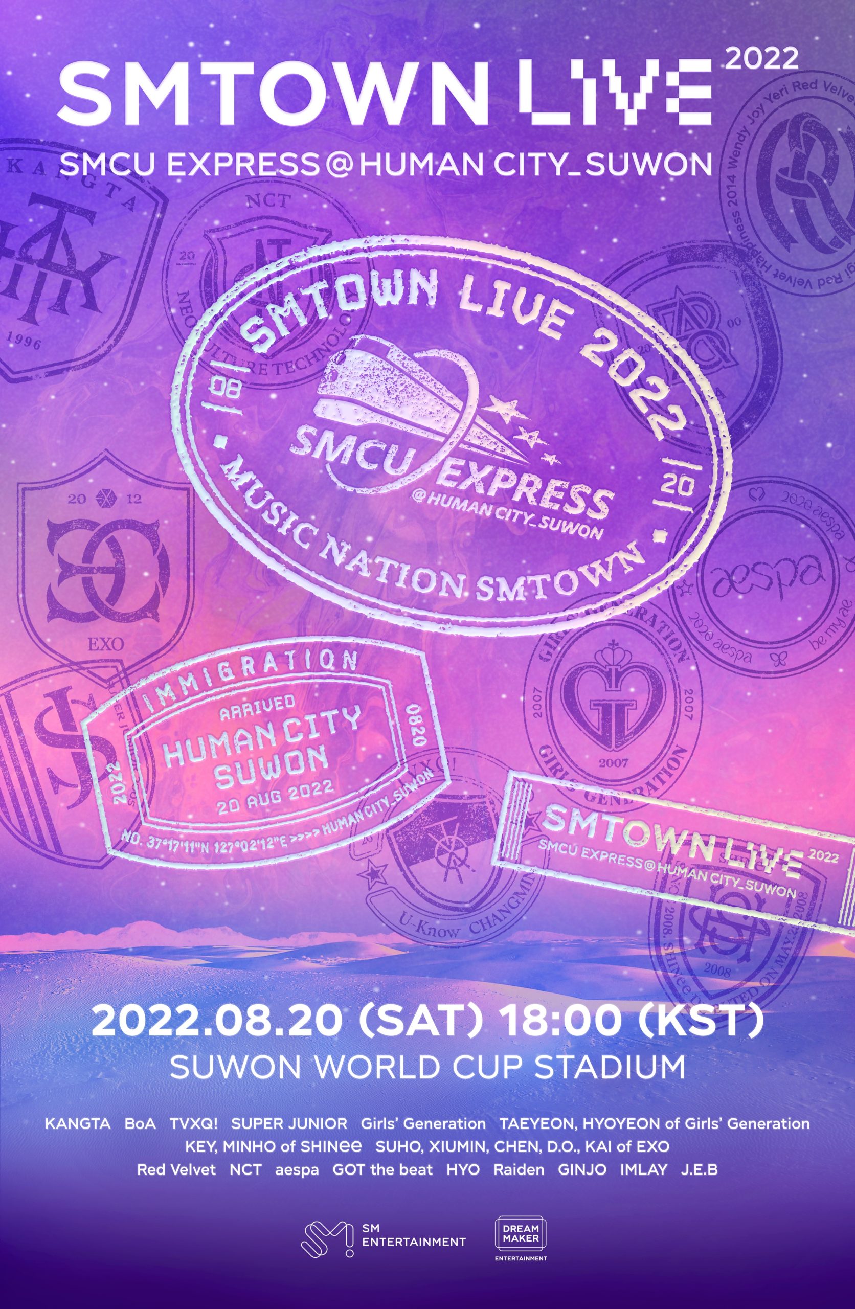 "SMCU EXPRESSHUMAN CITY_SUWON" SMTOWN LIVE 2022 Ticket Details Discover Latest KPop News, K
