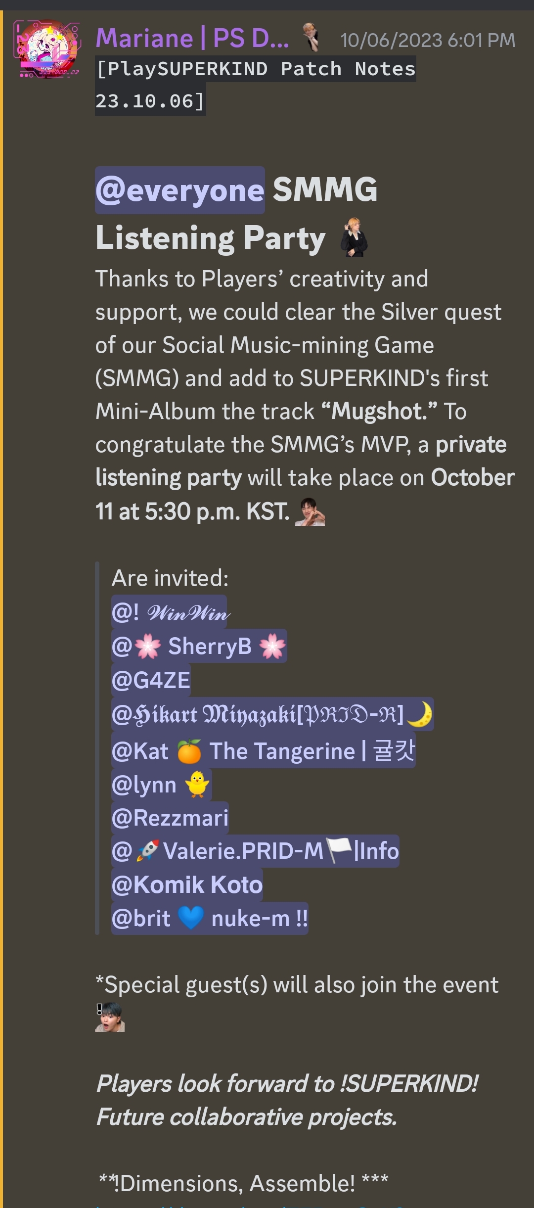 SUPERKIND’s Private Listening Party Of ‘Mugshot’ With Music Producer PALIC And Players Plus Exclusive Interviews